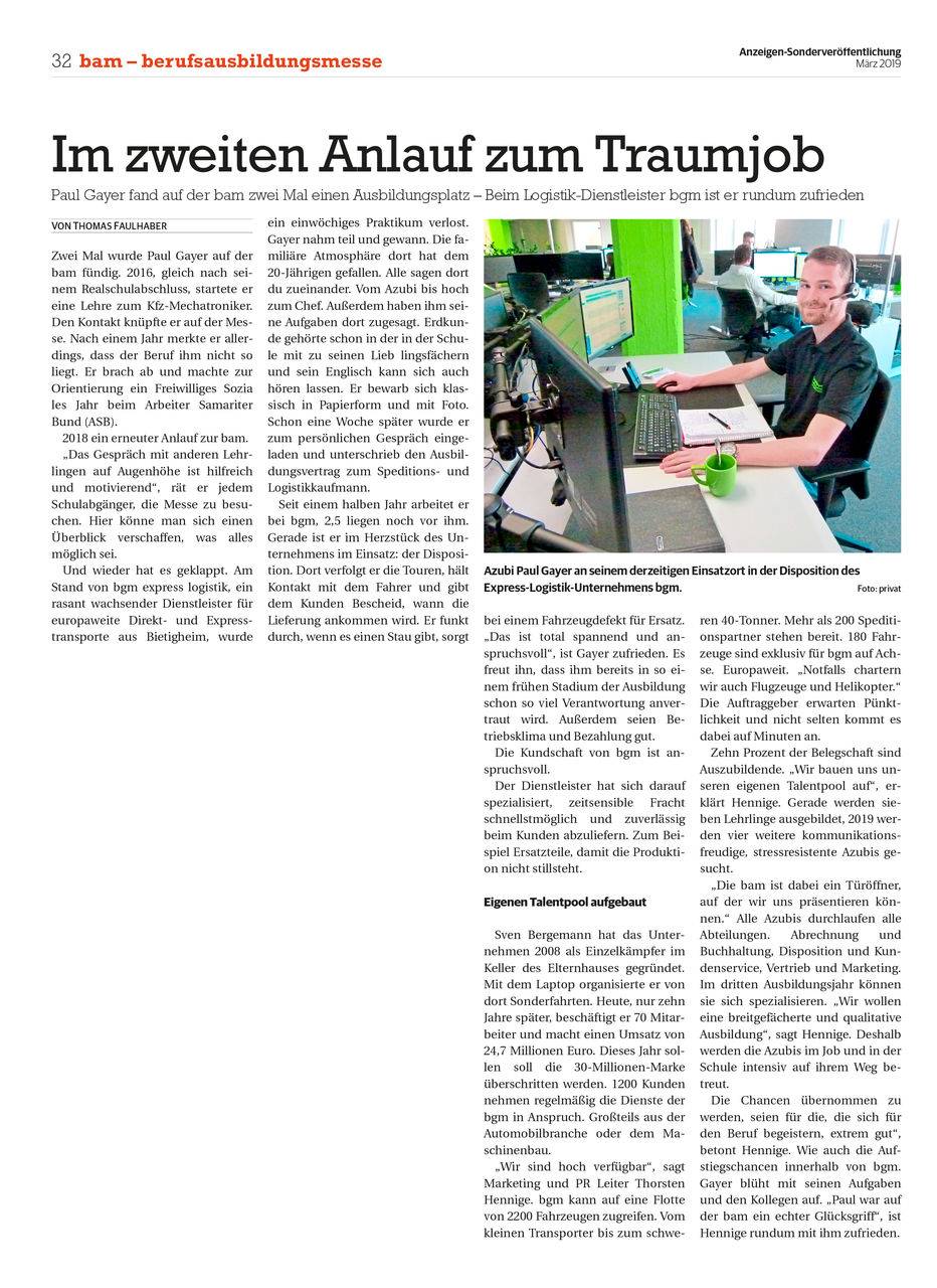 Im Interview mit der Ludwigsburger Kreiszeitung